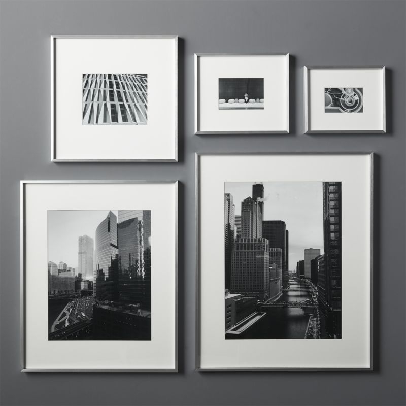Gallery Silver Frame with White Mat 4x6 - Image 1