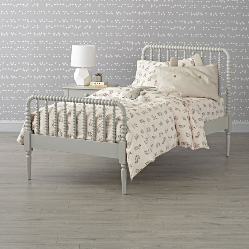 Jenny Lind Grey Queen Bed - Image 8