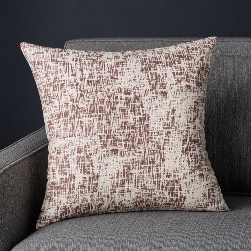 Stacia Blush Patterned Pillow with Down-Alternative Insert 18" - Image 2