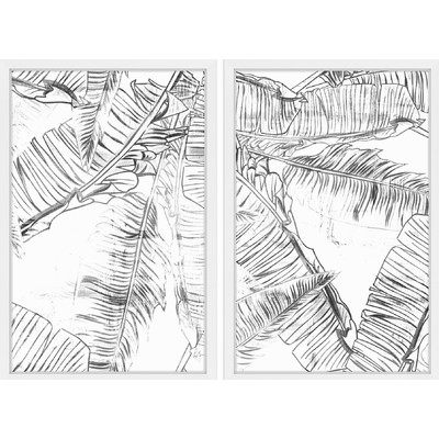 'Estero Diptych' Framed Painting Print - Image 0