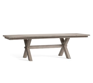 Toscana Extending Dining Table, Gray Wash, 88.5" - 124.5" L - Image 3