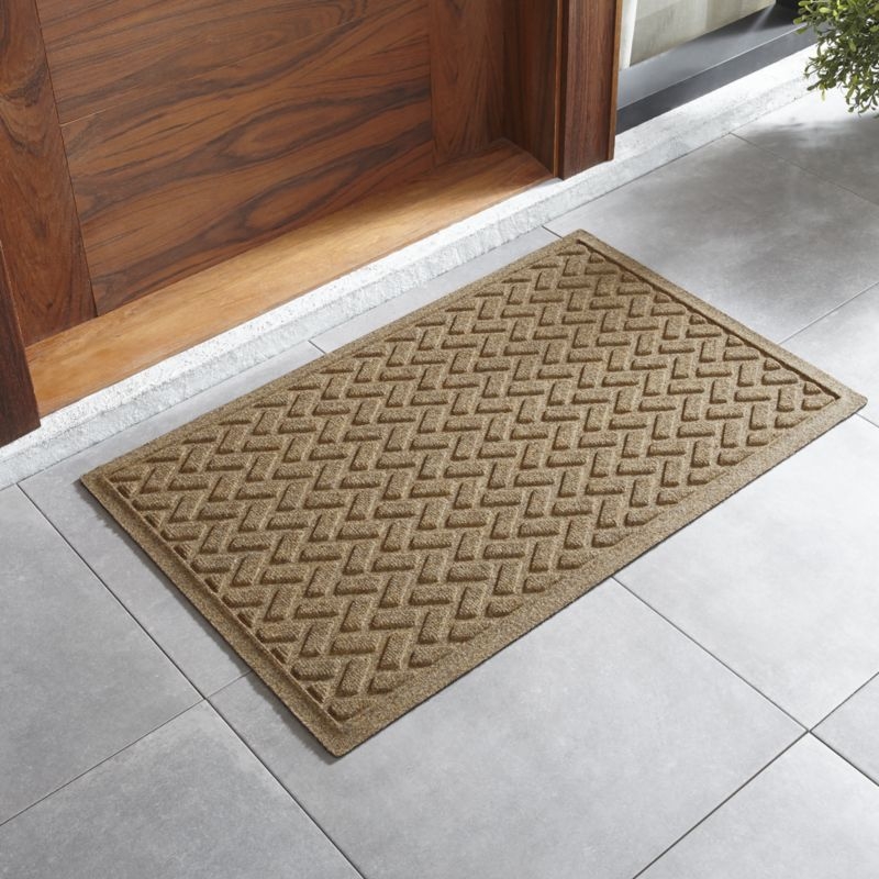 Thirsty Dashes Flax Doormat 36"x60 - Image 1