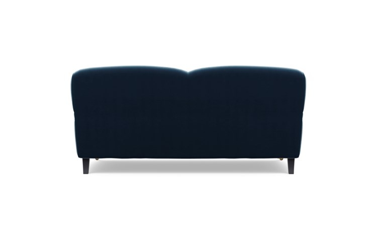 Rose by The Everygirl Sofa with Sapphire Fabric and Matte Black with Brass Caster legs - Image 3
