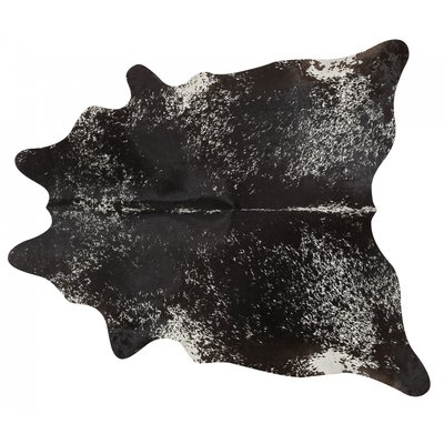 Gympie Speckled Hand Woven Cowhide Black Area Rug - Image 0