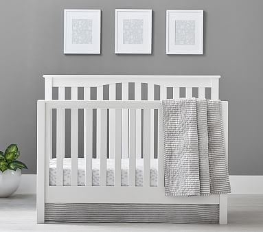 Kendall 4-in-1 Convertible Crib &amp; Lullaby Mattress Set, Gray, Flat Rate - Image 2