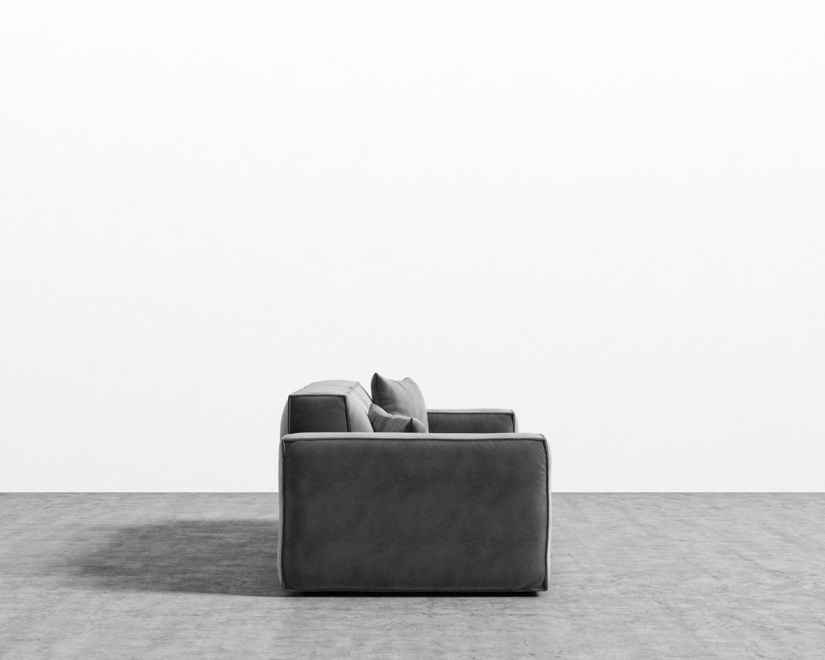 Porter Sofa - Glacier Grey Black Plastic - Image 2
