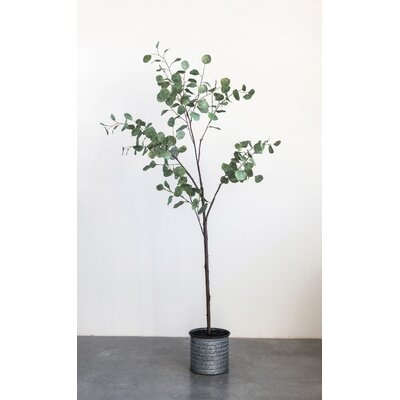 Faux Eucalyptus Tree in Planter - Image 0