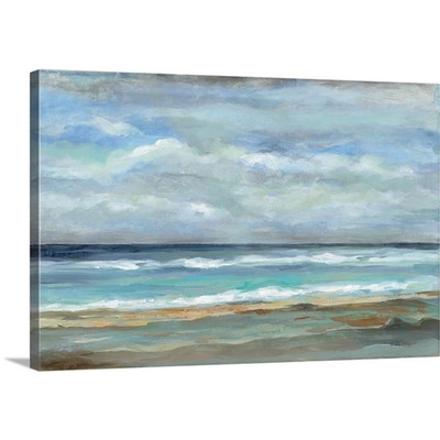 'Seashore' by Silvia Vassileva Painting Print on Canvas - Image 0