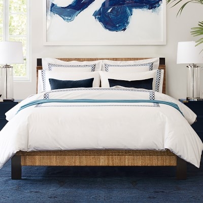 Amalfi Woven Bed, King, Espresso, Seagrass - Image 2