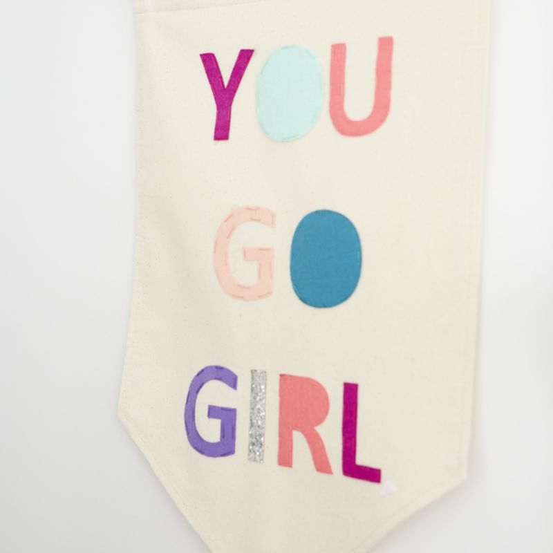 You Go Girl Canvas Banner - Image 1