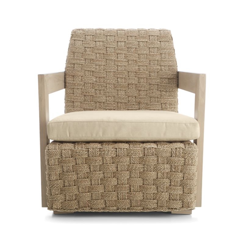 Coronado Seagrass Chair with Cushion - Image 1