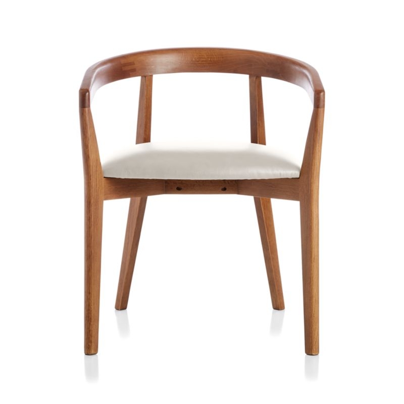 Cullen Shiitake Sand Round Back Dining Chair - Image 3