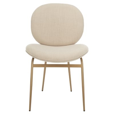 Vilonia Upholstered Dining Chair- Beige- Set of 2 - Image 0