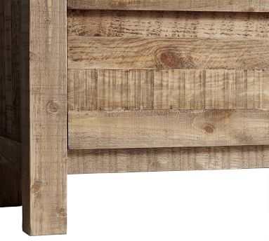 Hensley Reclaimed Wood 4-Drawer Tall Dresser, Weathered Gray - Image 3