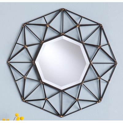 Waldron Round Metal Wall Mirror - Image 0