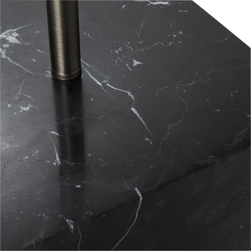 Sharp Black Marble Floor Lamp - Image 4
