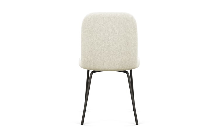 Dylan Dining Chair with Vanilla Fabric and Matte Black legs - Image 3