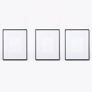 Gallery Frame, Brass, Set of 3, 8" x 10" (15" x 19" without mat) - Image 0