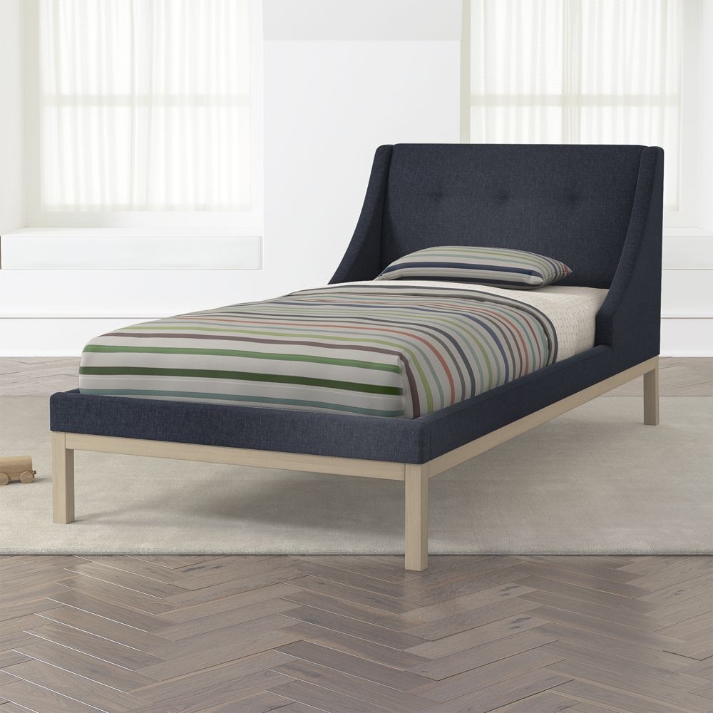 Gallery Navy Twin Wing Bed - Image 0