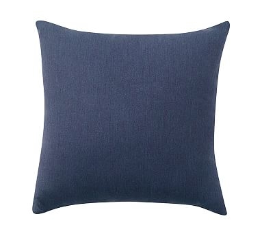 Sunbrella(R) Solid Indoor/Outdoor Knife-Edge Pillow, 18", Cobalt Blue - Image 0