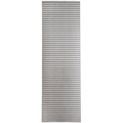 , Classic Stripe Grey Small Scale-2X3 Classic Stripe Beige Small Scale Area Rug By Becky Bailey - Image 0