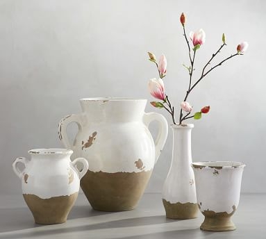 Tuscan Terracotta Vase, Medium Double-Handled Urn - Image 2