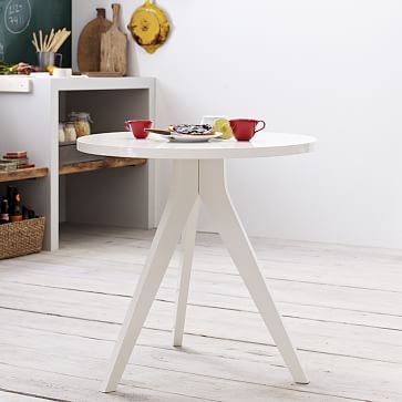 Tripod Table, White Lacquer - Image 3
