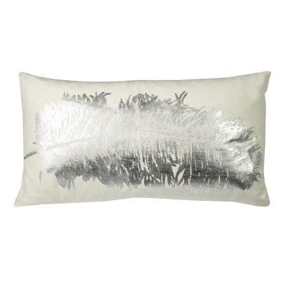 Mose Metallic Feather Lumbar Pillow - Image 0