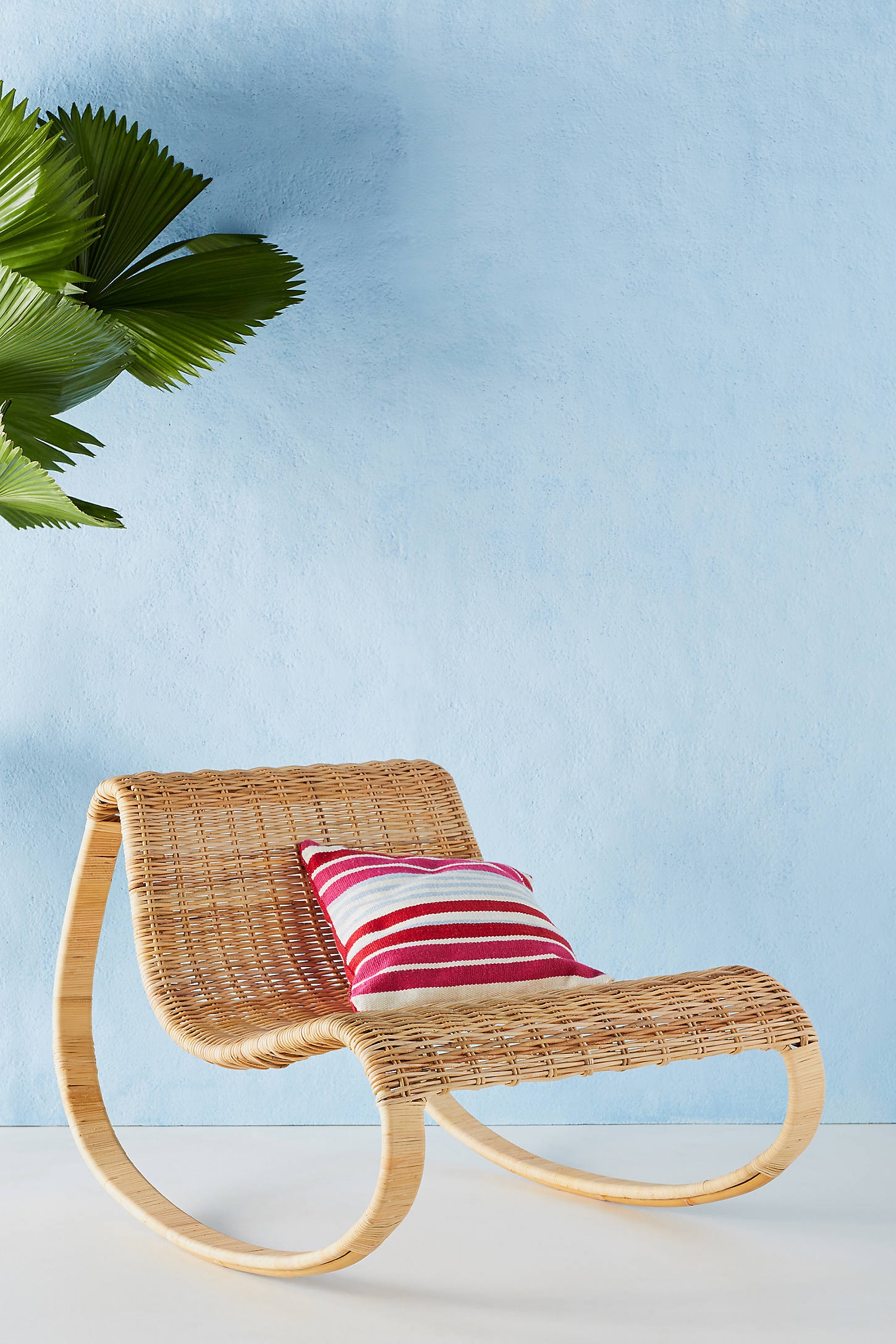 Rattan Rocking Chair By Anthropologie in Beige - Image 0