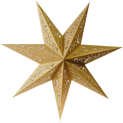Decorative 7 Point Star Paper Lantern - Image 0