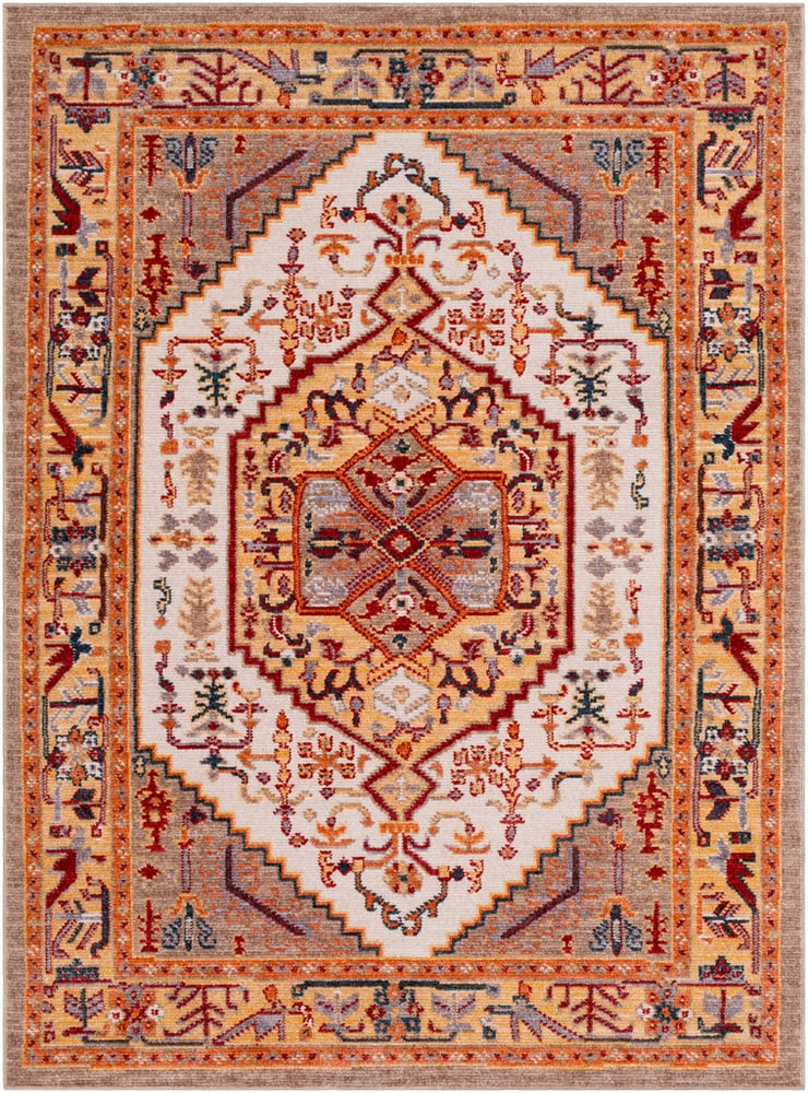 Patina Brown Indoor 2' x 3' Machine Woven Rug - Image 0