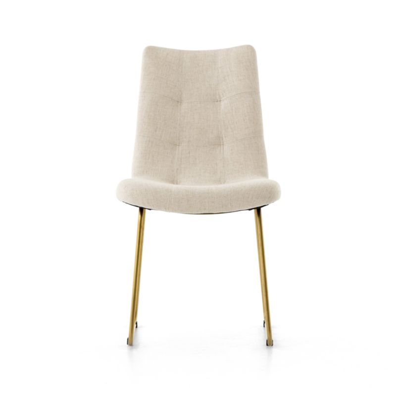 Alice Savile Natural Tufted Dining Chair - Image 2