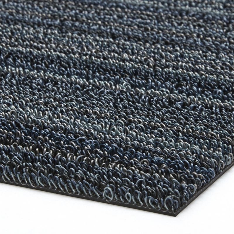 Chilewich ® Blue Stripe Woven Indoor/Outdoor Floormat 36"x60" - Image 2