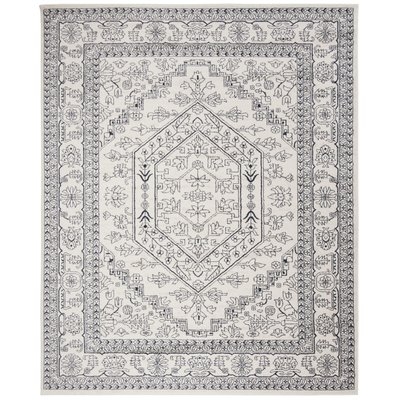 Connie Ivory/Navy Oriental Area Rug - Image 0