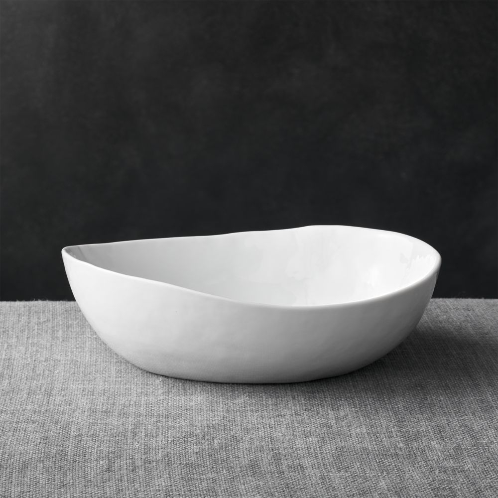 Mercer White Porcelain Low Bowl - Image 2