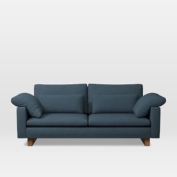 Harmony 82" Sofa (2.5 Seater), Linen Weave, Regal Blue - Image 2