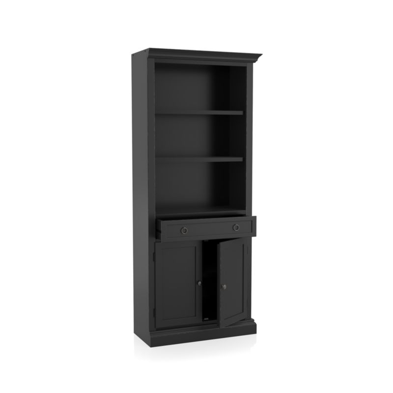 Cameo Bruno Black Right Storage Bookcase - Image 2