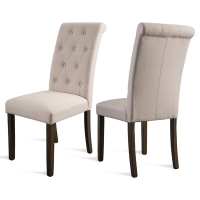 Munguia Aristocratic Style Dining Chair Noble And Elegant Solid Wood Tufted Dining Chair Dining Room Set (set Of 2) - Image 0