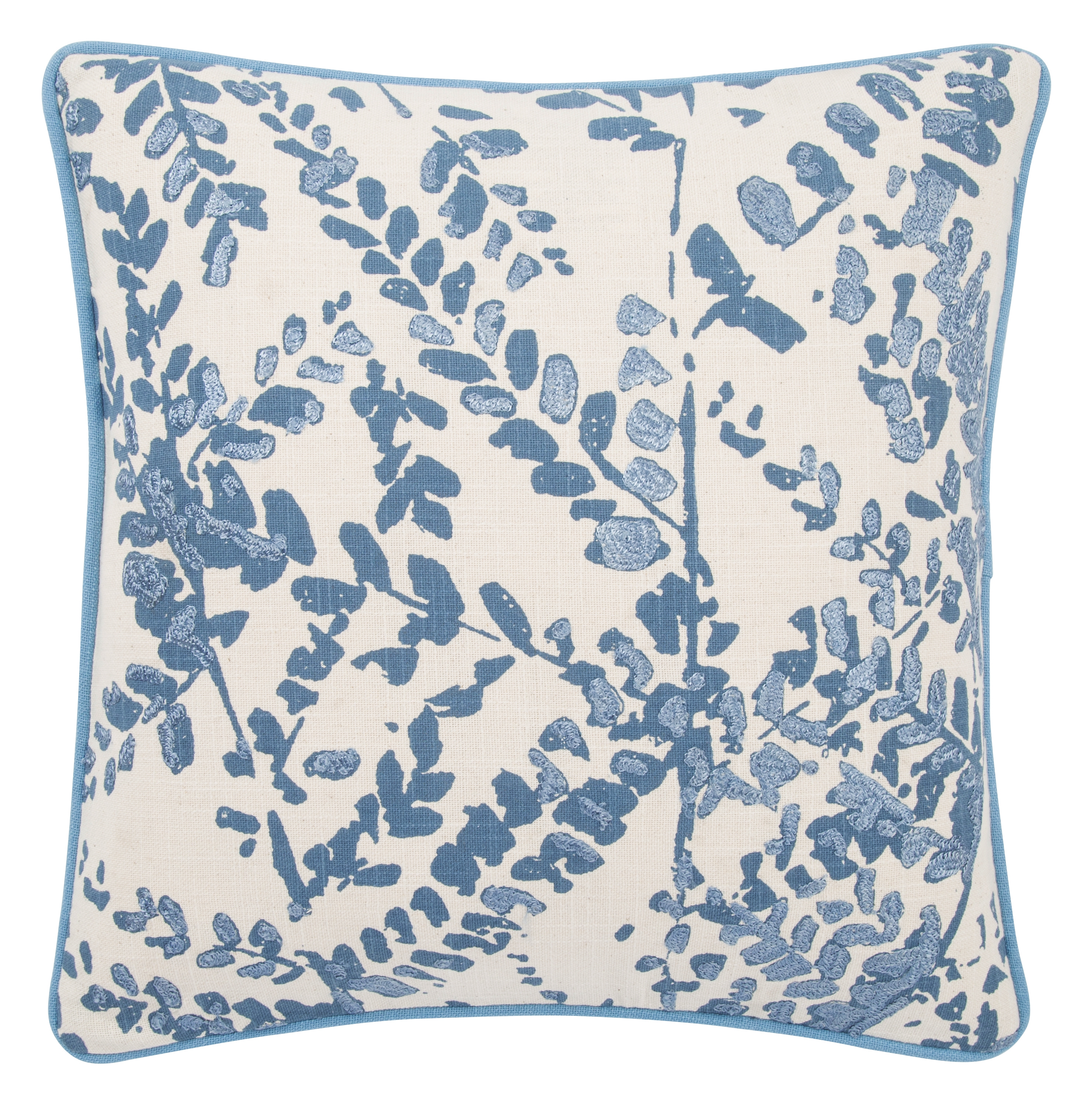 Design (US) Blue 18"X18" Pillow, poly insert - Image 0