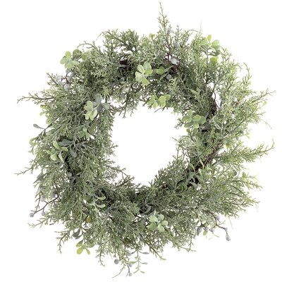 Cedar Look 18" Polyethylene Wreath - Image 0