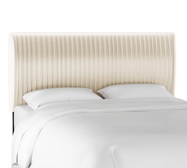 Kendall Channel Tufted Headboard, Cal. King, Ivory - Image 2