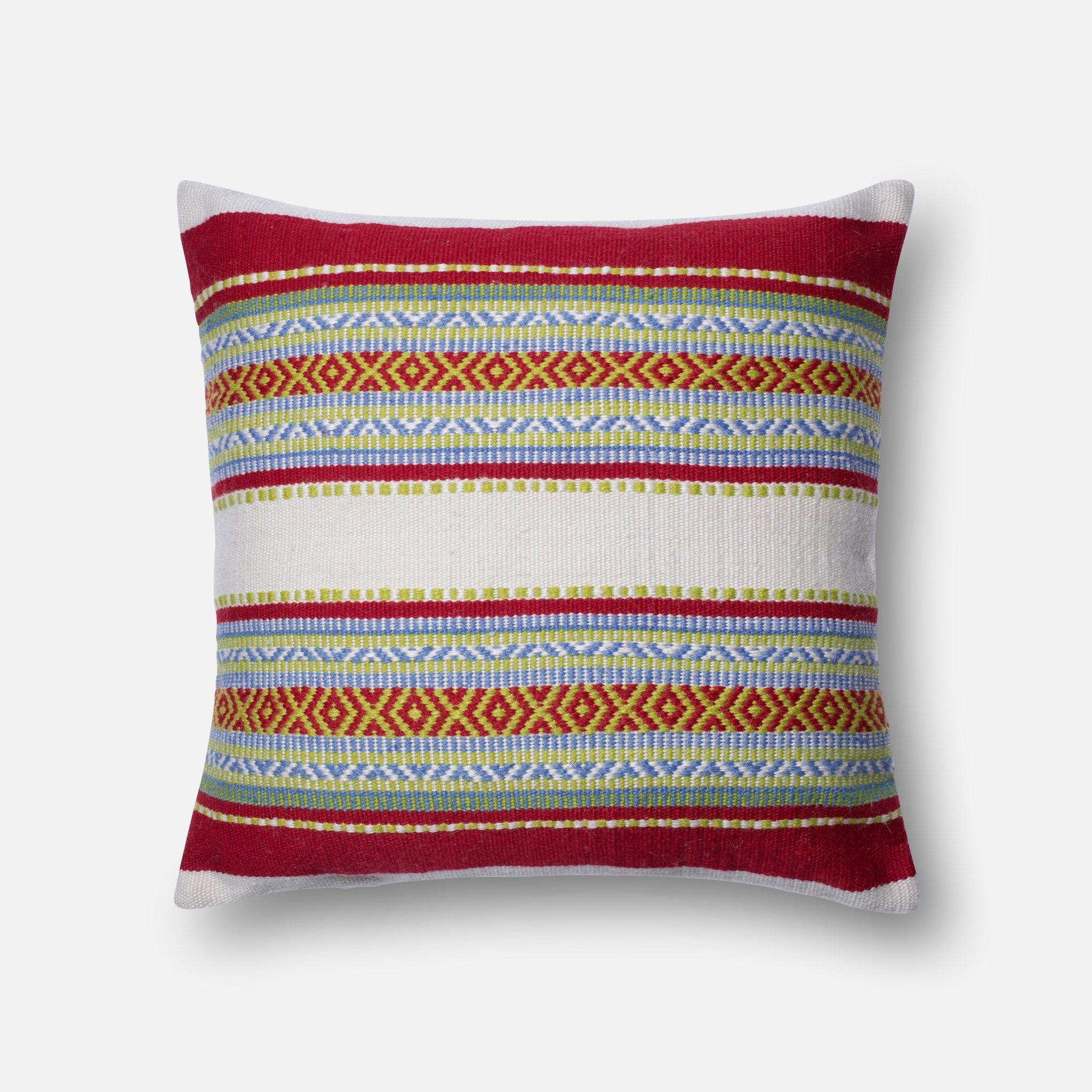 PILLOWS - RED / MULTI - 22" X 22" Cover Only - Image 0