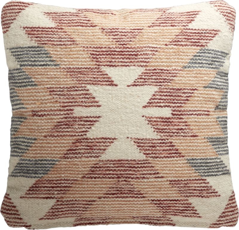 "18"" Kentaro Multicolored Pillow with Feather-Down Insert" - Image 2