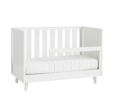 Sloan Acrylic Toddler Bed Conversion Kit, Simply White, In-Home Delivery - Image 0