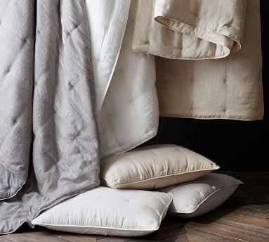 Belgian Flax Linen Comforter, Full/Queen, Flax - Image 3