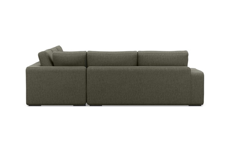 Ainsley Corner Sectional with Mushroom Fabric and Matte Black legs - Image 3