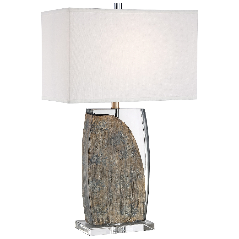 Lite Source Lynch Driftwood and Acrylic Table Lamp - Style # 69R56 - Image 0
