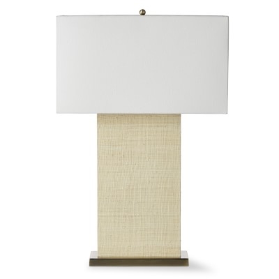 Sydney Block Woven Table Lamp, Natural - Image 0