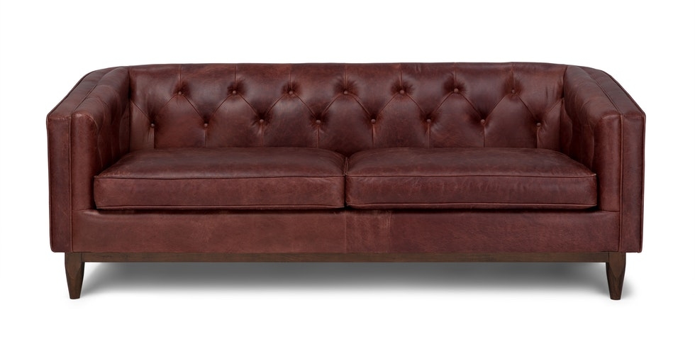 Alcott Charme Oxblood Sofa - Image 0