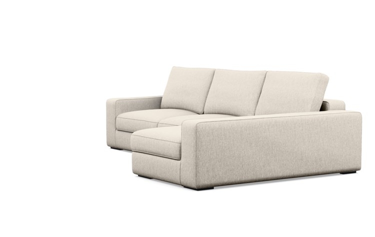 Ainsley Right Sectional with Beige Wheat Fabric and Matte Black legs - Image 4